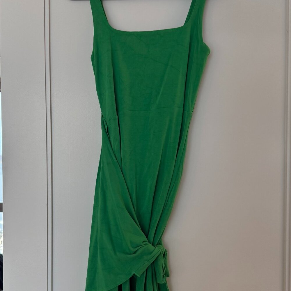 Aritzia Wilfred Saturn Midi Dress, Size Large, Kelly Green